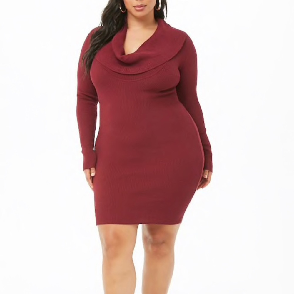 Cowl Neck Bodycon Dress